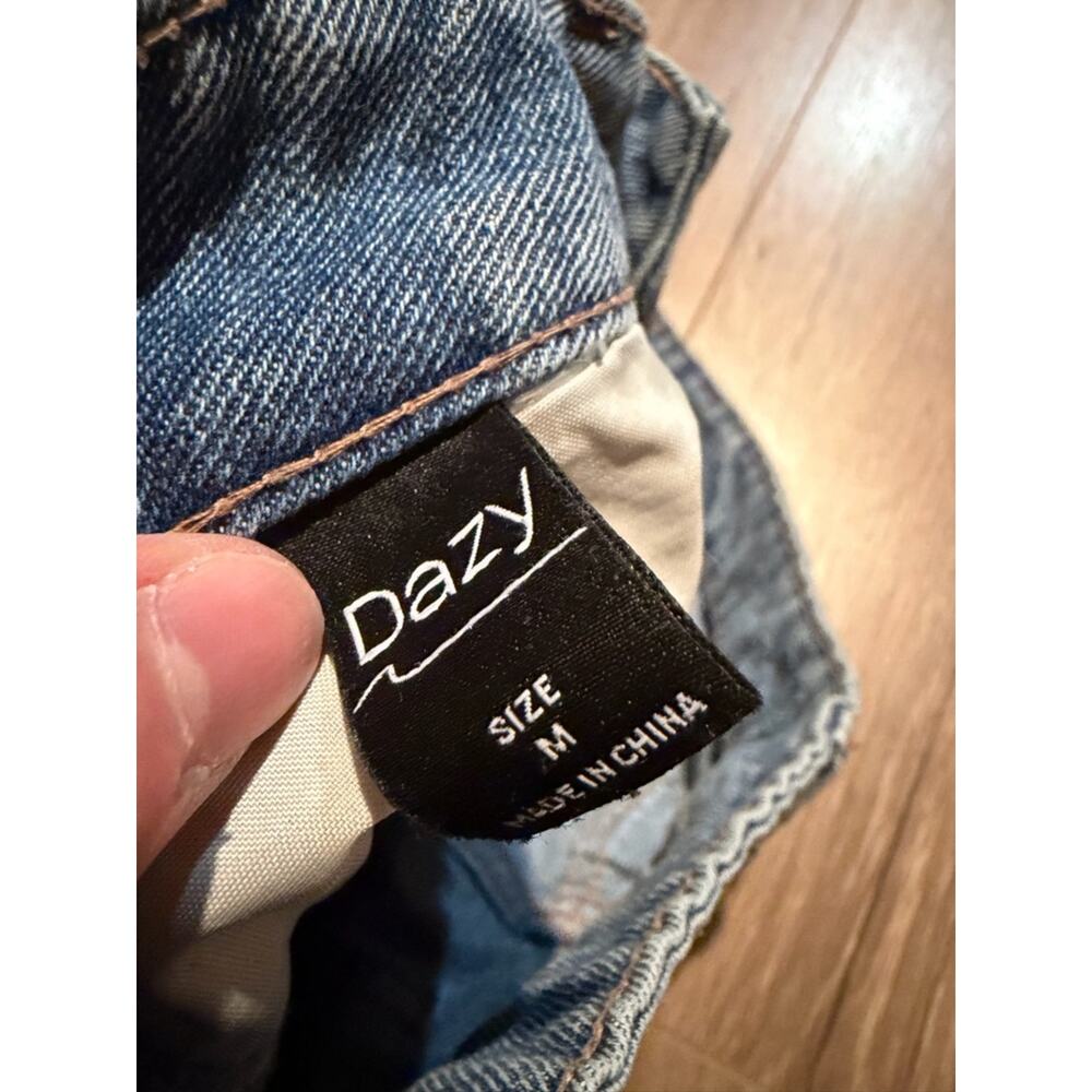 Dazy Wide Leg High Rise Medium Wash Denim Jeans Women’s Medium - Picture 5 of 7